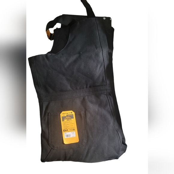 Carhartt Loose Fit Firm Duck Insulated Biberall 4 Extreme Warm Rating - Picture 6 of 7